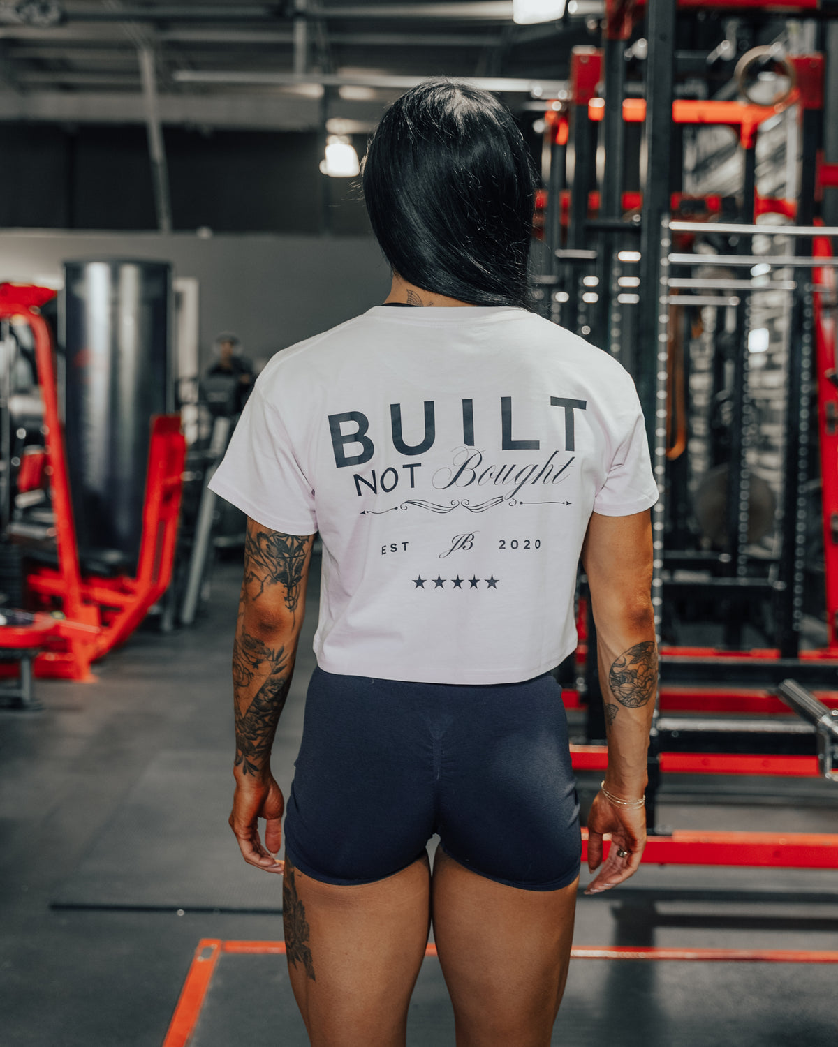 Built Not Bought™ Heritage Crop Tee – Lilac