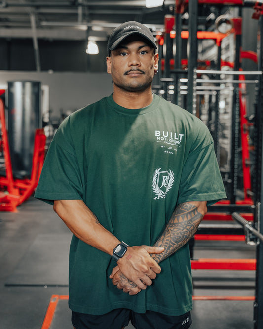 Built Not Bought™ Classic Oversize Tee – Forest Green